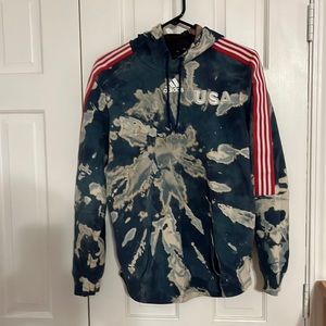 Tie dye adidas USA hoodie.  Great condition.